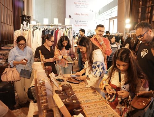 Curated fashion rail at a past edition